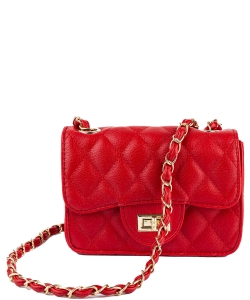 Fashion Quilted Crossbody Bag BA320183 RED
